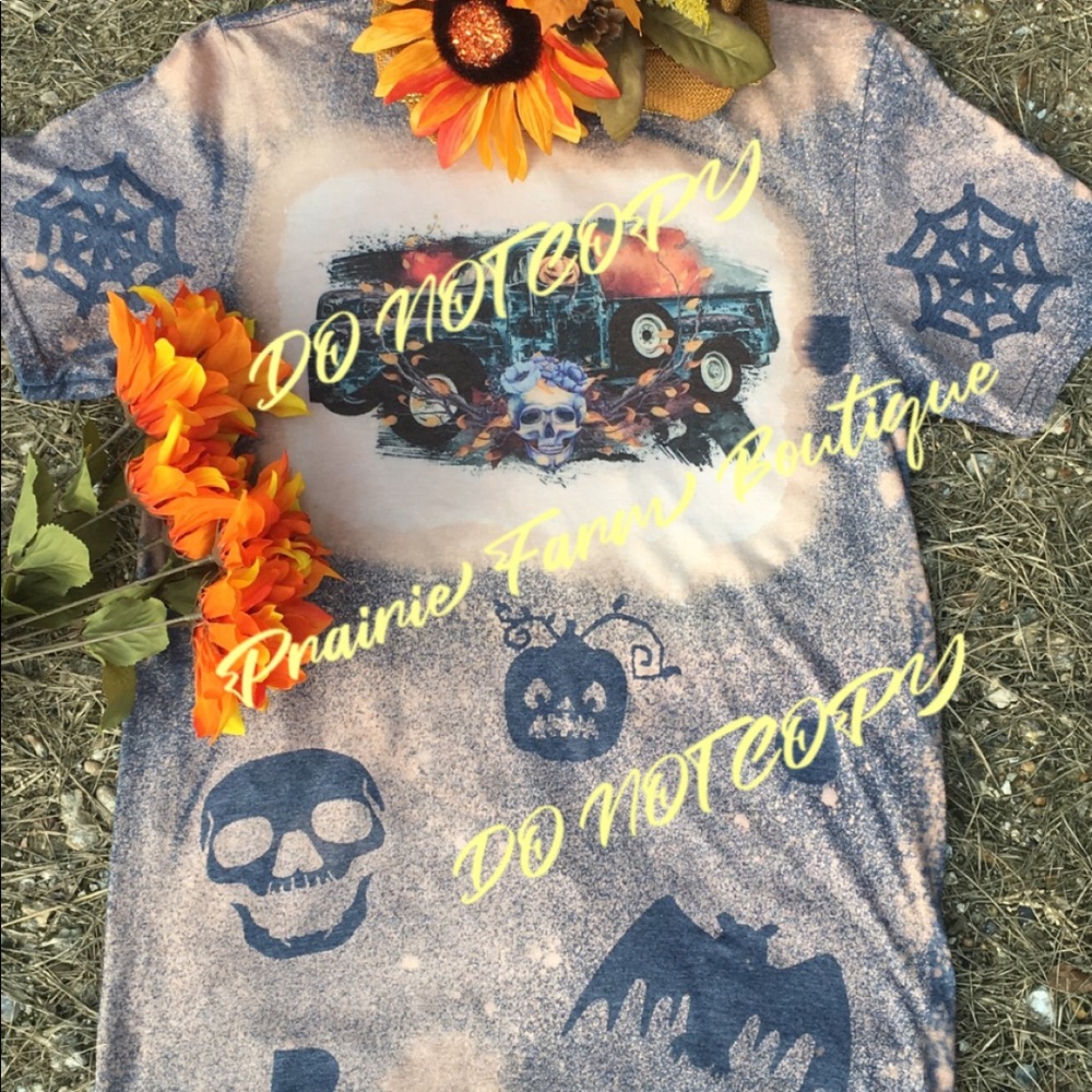 Halloween Bleached Tee